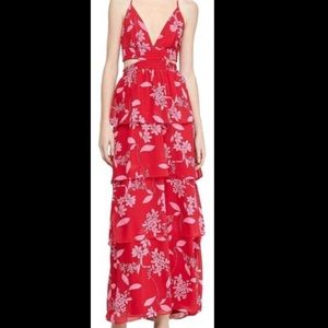 Express Pink floral maxi dress!